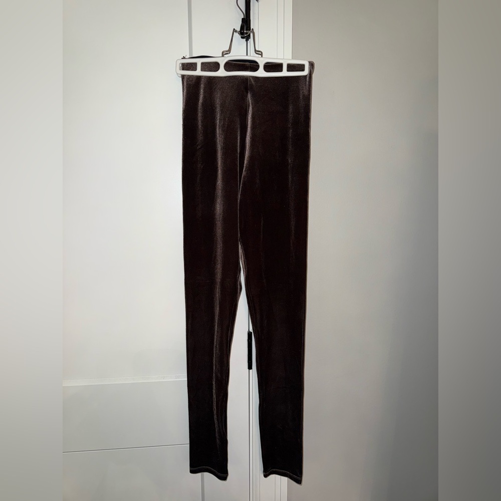 Commando Brown Velvet Leggings
